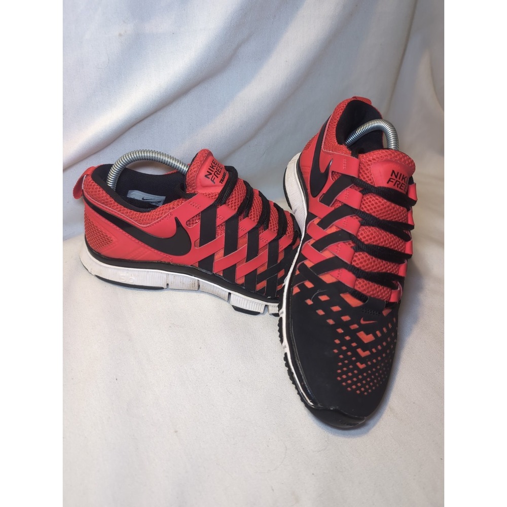 Nike Free Trainer 5.0 Shoes Men's Size 8 579809-61 Black & Red